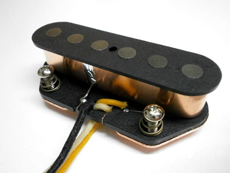 Q pickups Schecter F520T Tele BRIDGE Telecaster Pickup Hand Wound Coil Tapped Vintage Custom image 1