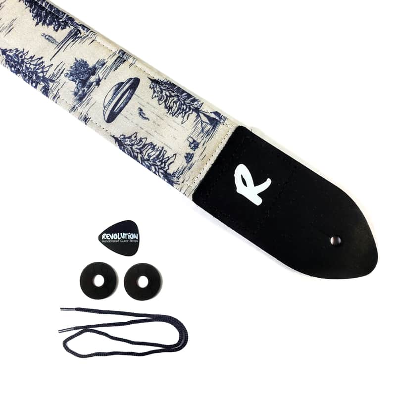 UFO Alien Guitar Strap - Vintage Alien Guitar Straps - Flying Saucer Guitar Strap - Area 51 Guitar image 1