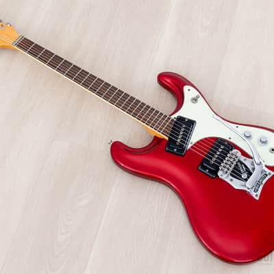 2008 Mosrite Ventures Model Mark I VM-1965 Candy Apple Red w/ Vibramute, Case & Tags, Japan Fillmore image 12