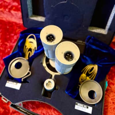 STC Coles 4050 stereo ribbon microphone set original uk bbc image 3