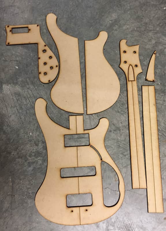Guitar Building Templates 4001S Bass Template image 1