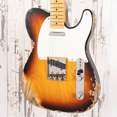 Fender Custom Shop LTD '58 Telecaster - Heavy Relic Faded Aged Chocolate 3-Tone Sunburst image 2