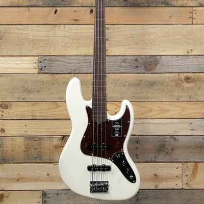 Fender  American Professional II Jazz Bass Fretless Olympic White w/ Case image 3
