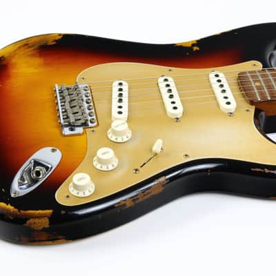 Fender Custom Shop LTD NAMM 59 Reissue Stratocaster Heavy Relic 2017 Roasted Neck 1959 Sunburst image 20