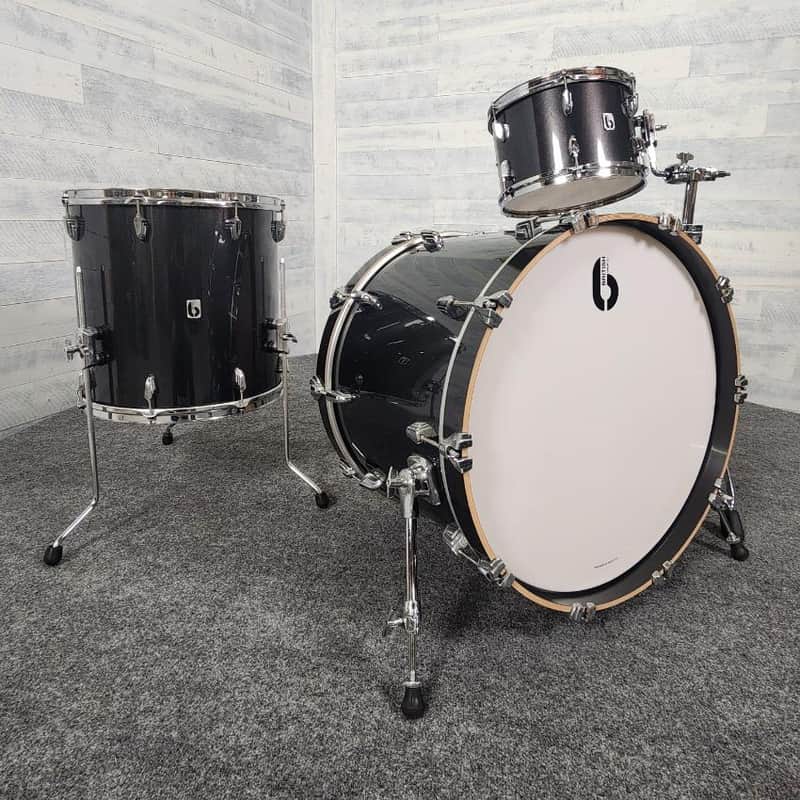 Used British Drum Company Legend Club 3pc Drum Set Night Skye - Good image 1