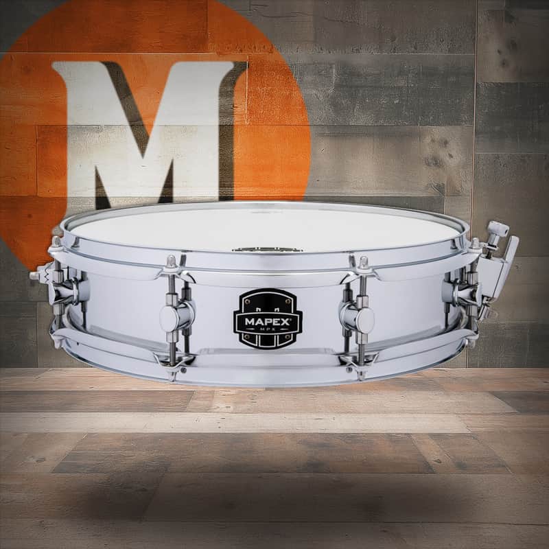 Mapex MPX 14  In. x3.5 In. Steel Shell Piccolo Snare Drum - Steel (MPNST4351CN) image 1