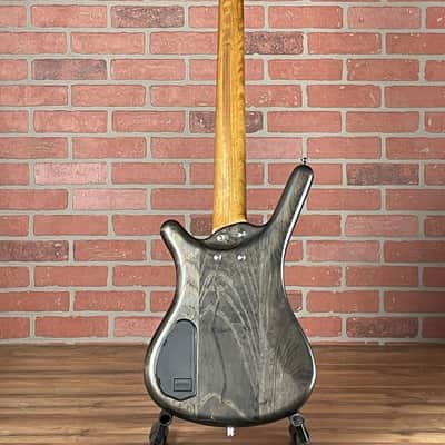 Warwick Pro Series Corvette Standard 5-string Electric Bass Guitar - Nirvana Black Transparent Satin image 11