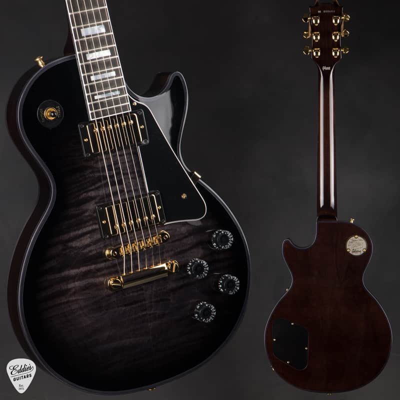 Gibson Custom Shop Made 2 Measure Les Paul Custom Figured Charcoal Widow 9.14 #CS600481 image 1