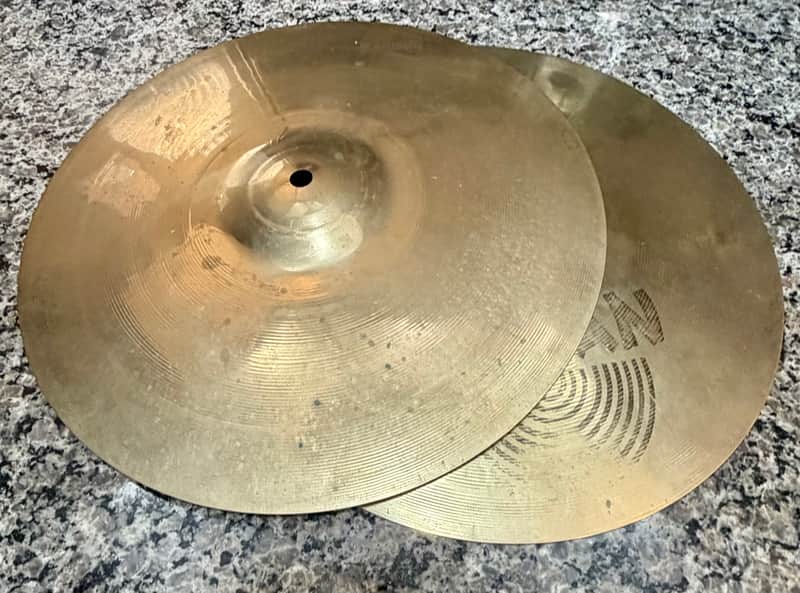 Sabian 14" AAX Stage Hi-Hat Cymbals (Pair) 1993 - 2001 - Brilliant image 1