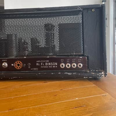 Vintage Binson Hi-Fi Tube Amp - EL34 Power Amp + 4 Channel preamp "Pre Mixer PA 4 Echo Unit" – Original Cables 70s Pink Floyd image 8