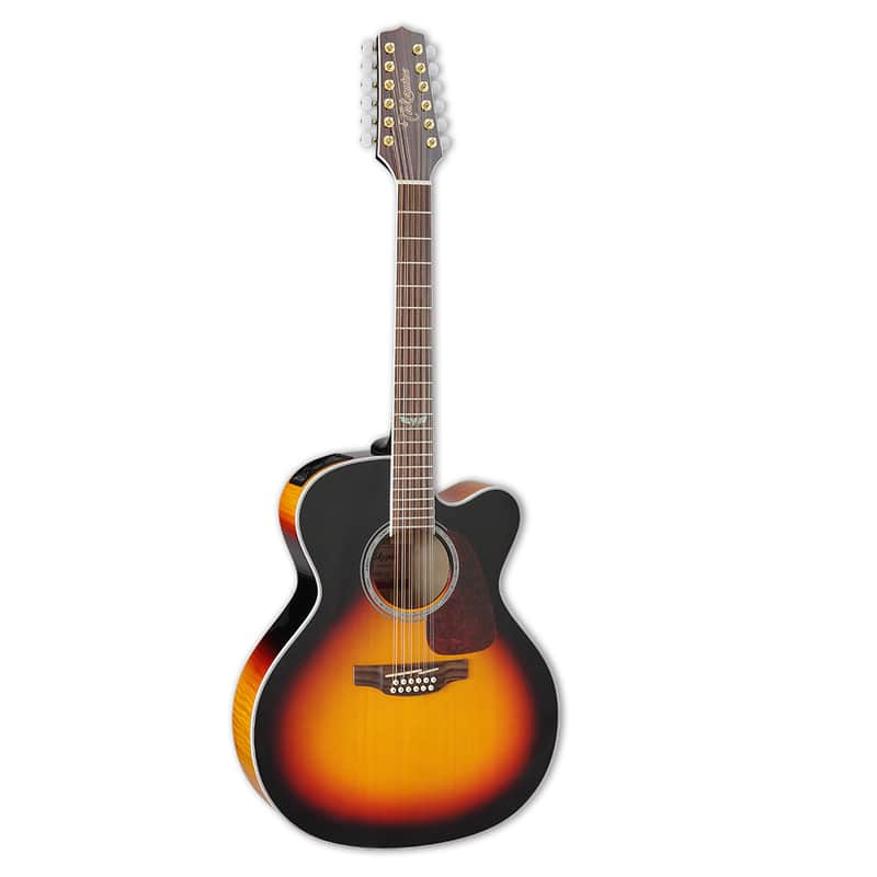 Takamine GJ72CE-12-BSB Jumbo 12 String Acoustic Electric Guitar, Brown Sunburst image 1