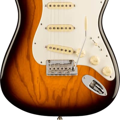 Fender American Professional II Stratocaster Electric Guitar, Roasted Maple Fingerboard, Anniversary 2-Color Sunburst image 2