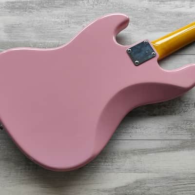 2008 Fender Japan ‘62 Reissue Jazz Bass (Refinished Pink) image 7