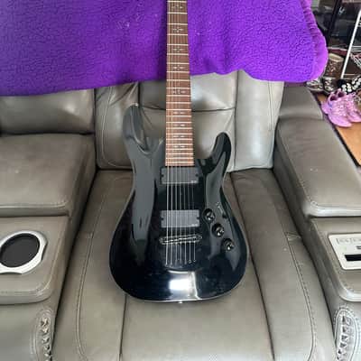 Schecter Hellraiser C-7 2006 Made in Korea 2005 - Gloss Black w/gig bag image 1