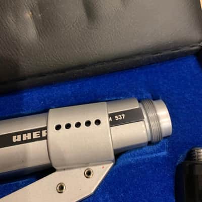 Uher M 537 German Dynamic Vintage Mic (AKG) with case and stand. image 7