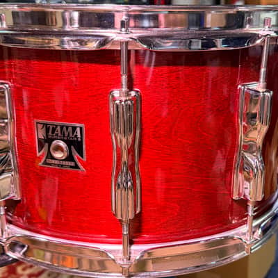 Tama AW458 Superstar Mastercraft Artwood Birch 8x14" Snare Drum with Roller-Action Strainer 1981 - 1986 - Super Mahogany image 1
