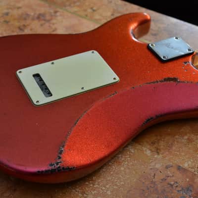 Fender Stratocaster Relic 2019 Custom Red Sparkle Lollar Blondes image 7