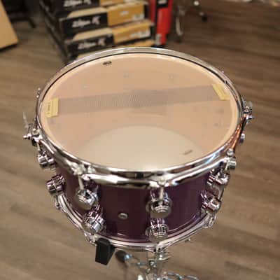 DW Collector's SSC Maple 8x14" Snare Drum (Purple Glass) image 7