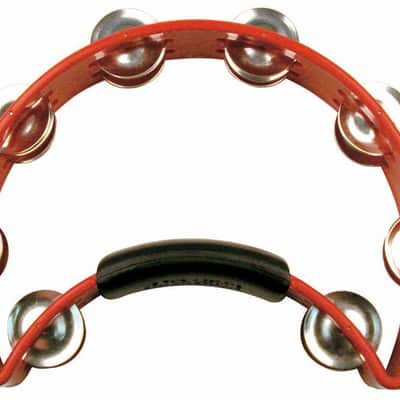 Rhythm Tech RT1030 Red Tambourine - Nickel Jingles image 3
