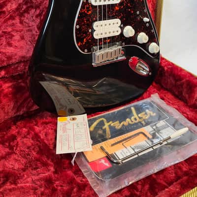 Pre Owned Vintage 1997 Fender U.S. Lone Star Stratocaster, Hot Rod Series, HSS, Black, w/Tweed HSC image 4