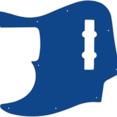 WD Custom Pickguard For Left Hand Fender American Elite Jazz Bass #08 Blue/White/Blue