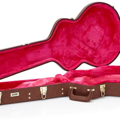 Gator Semi-Hollow Guitar Deluxe Wood Case (GW-335-BROWN) image 5