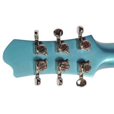 Eastman 2022 Romeo LA Semi-Hollow Electric Guitar with Case - Celestine Blue - Used image 8