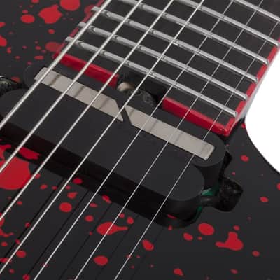 Schecter Sullivan King Banshee-7 FR-S Electric Guitar. Obsidian Blood image 4