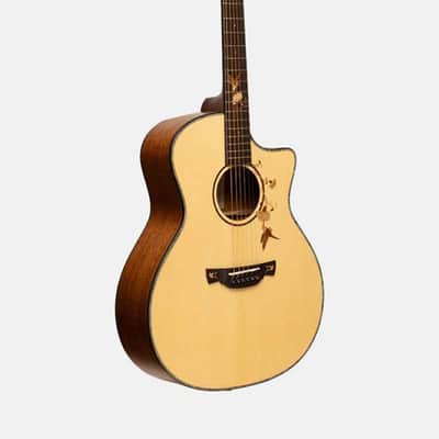 Crafter TB G-MAHO CE Anniversary MAHO Series Grand Auditorium Cutaway Twinbirds Inlay Design Solid Spruce Top Mahogany Neck 6-String Acoustic-Electric Guitar w/Gig Bag image 1