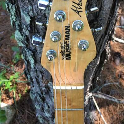 Ernie Ball Music Man Albert Lee Signature Model Electric Guitar 1ST year production 1994 Pink Burst image 4