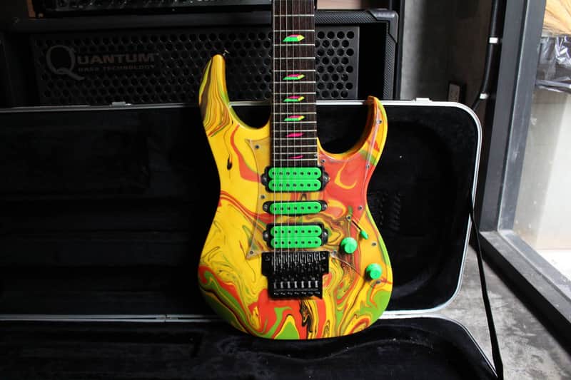 Ibanez jem UV77MC super rare!! 1991 swirl steve vai image 1