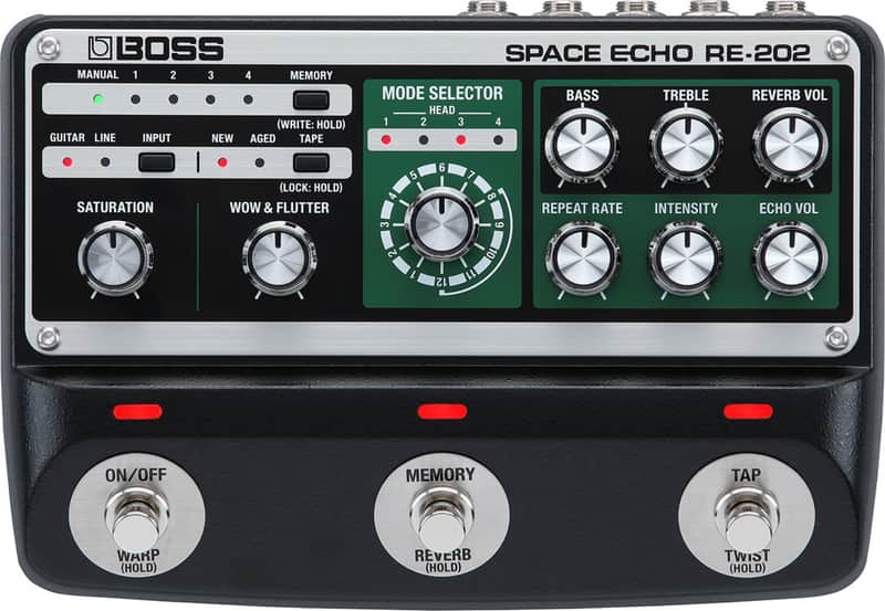Boss RE-202 Space Echo Delay Effects Pedal image 1