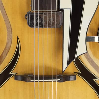 Geaka Masterbuilt Archtop 1950s Made in Germany w PU - Blonde  w/video image 7