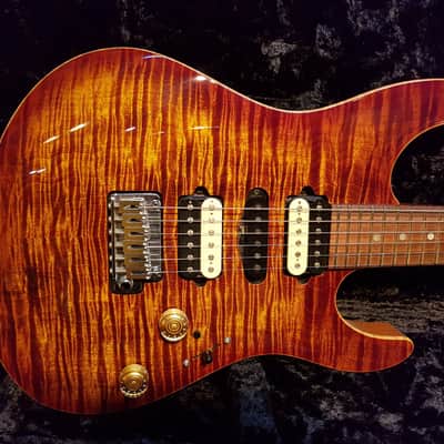 2010 Suhr Custom Modern Guthrie Govan Signature Flame Maple Top Electric Guitar image 4