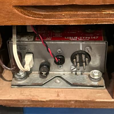 Leslie 145 With 147 Amp Just Serviced 1960s - Mahogany image 6