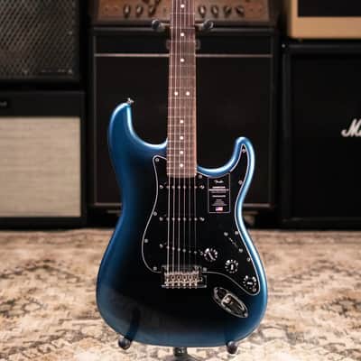 Fender American Professional II Stratocaster Electric Guitar - Dark Night with Hardshell Case image 3