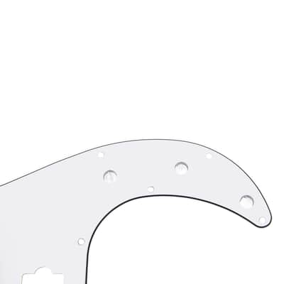 13 Hole P Bass Pickguard Guitar Scratch Plate Pick Guard Compatible with 4 String USA/Mexican Standard Precision Bass Part (3Ply White) image 4