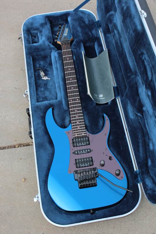 2003 Ibanez Prestige RG2550EX Vibrant Blue Made in Japan | Reverb