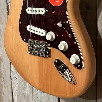 Squier Classic Vibe '70s Stratocaster Electric Guitar  By Fender Natural, In Stock Includes Pro Setup & Ships Ultra Fast ! image 5