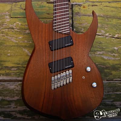 MC Guitars MC-72 | Multiscale | 7 stringer 2016 Natural Walnut image 12