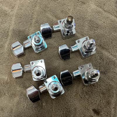 Fender American 2 Pin Sealed Deluxe 6 in line Tuners - Chrome - Stratocaster - Telecaster image 3