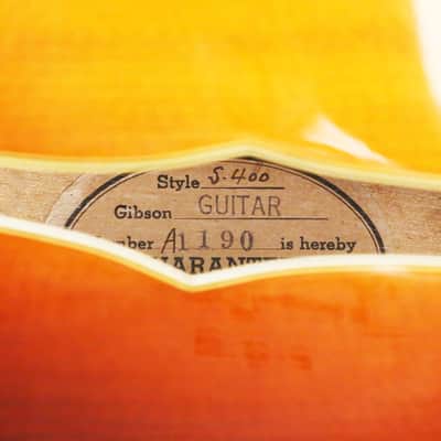 1947 Gibson Super 400 Acoustic Archtop Guitar - Absolutely Stunning Example with Case & Cover! Bild 20
