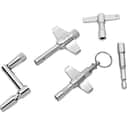 Drum Workshop 5 Piece Drum Key Set w/ Standrd, Key Chain, Drill Bit, Heavy Duty, and Speed Keys