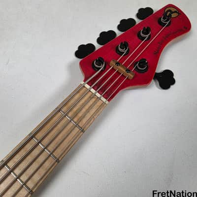 Marco Bass Guitars TFL-5 5-String 34.5" Satin Red Glockenklang - 9.84lbs image 18