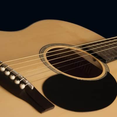 Jasmine JO36CE-NAT Orchestra Style Acoustic Electric Guitar. Natural Finish image 4