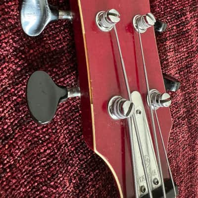 Yamaha SA-70 Short Scale Bass Guitar - Fretless - Semi Acoustic - Jumbo Hard Case - 1969 image 14