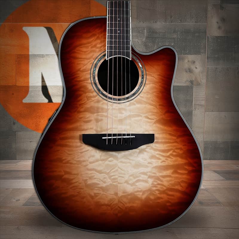 Ovation CS24X-7C Celebrity Standard Exotic Mid Depth Cutaway 6-String Acoustic-Electric Guitar image 1