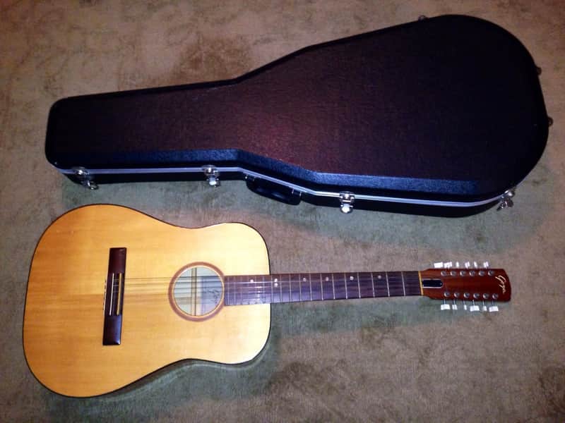 Vintage 1960's Goya Ts4 12 string acoustic guitar made in Sweden image 1