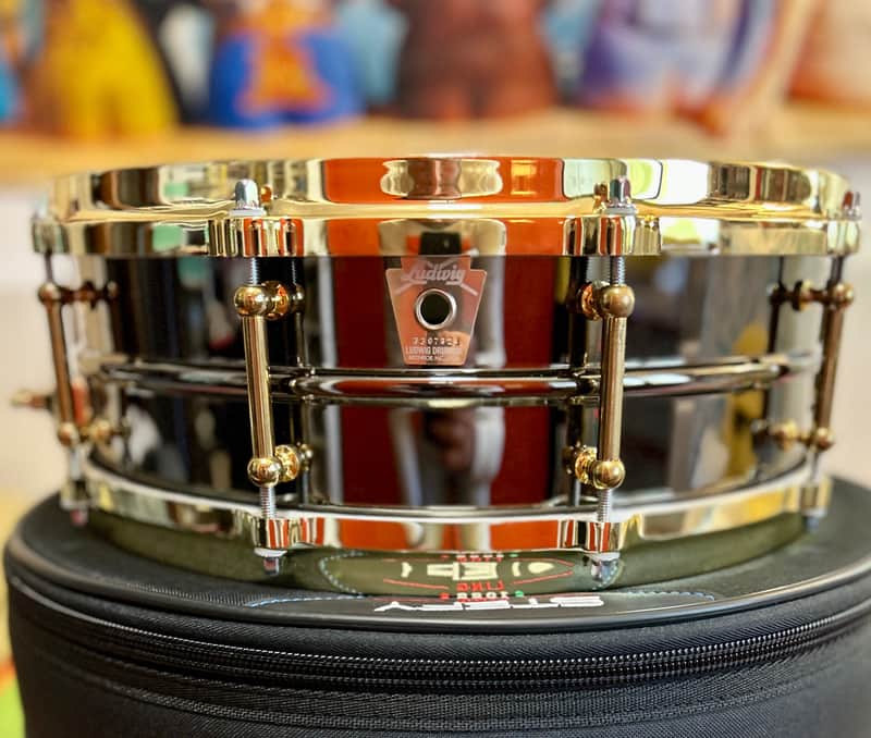 Ludwig LB416BT Back Beauty 14x5 brass on brass - Black Nichel image 1