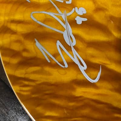 Ernie Ball Music Man EVH 1995 Amber Burst Flame Top imagen 2